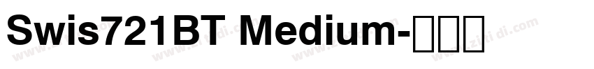 Swis721BT Medium字体转换